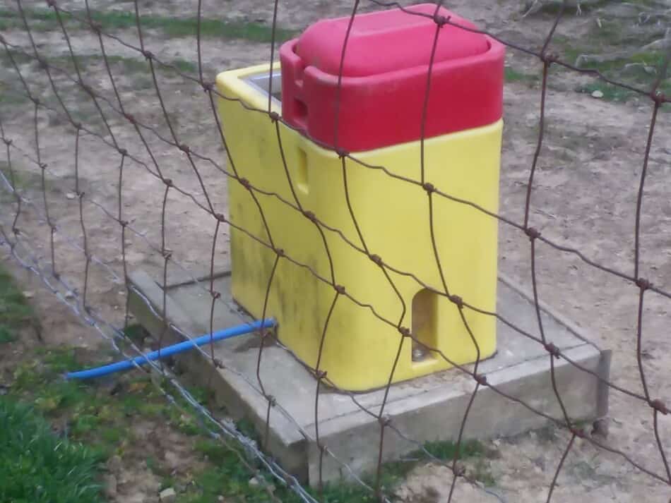 automatic waterer for sheep cattle or goats